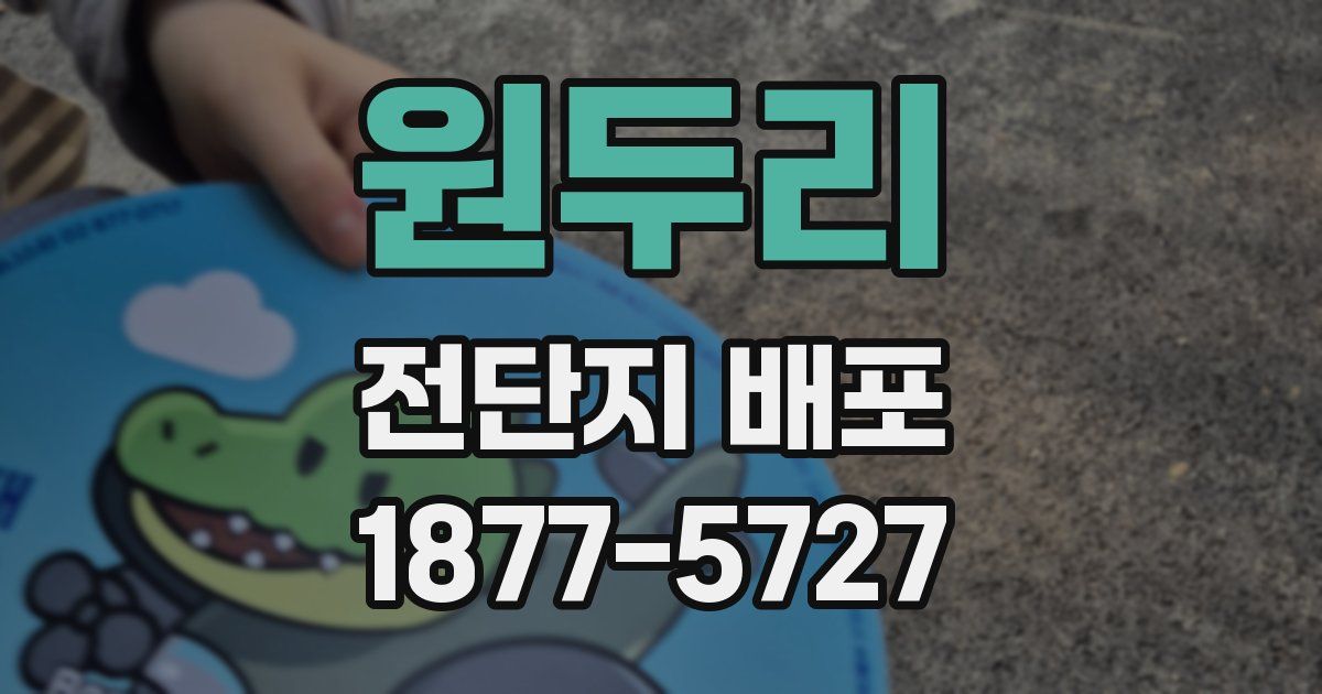원두리 전단지 배포