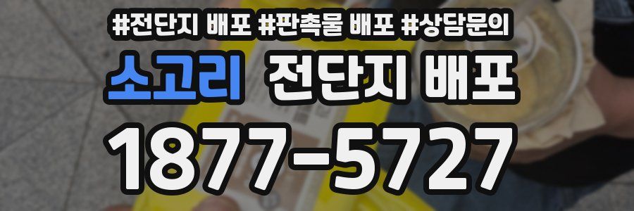 소고리 전단지 배포