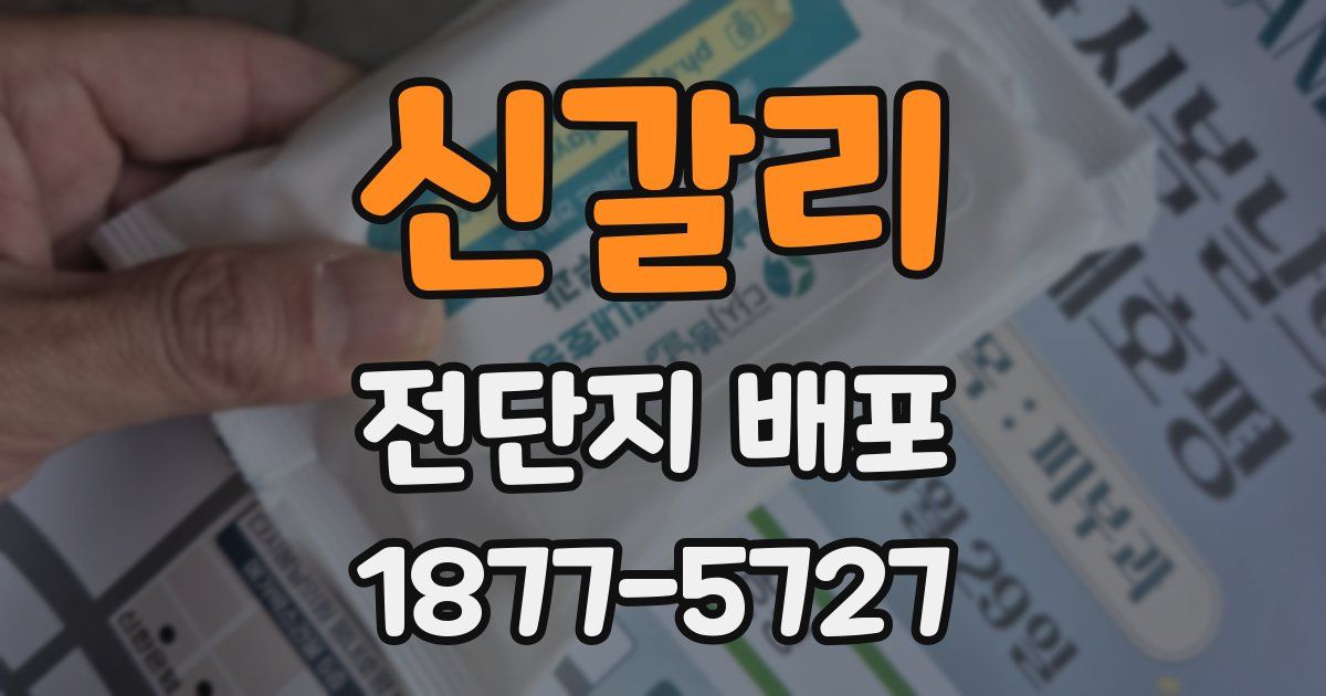 신갈리 전단지 배포