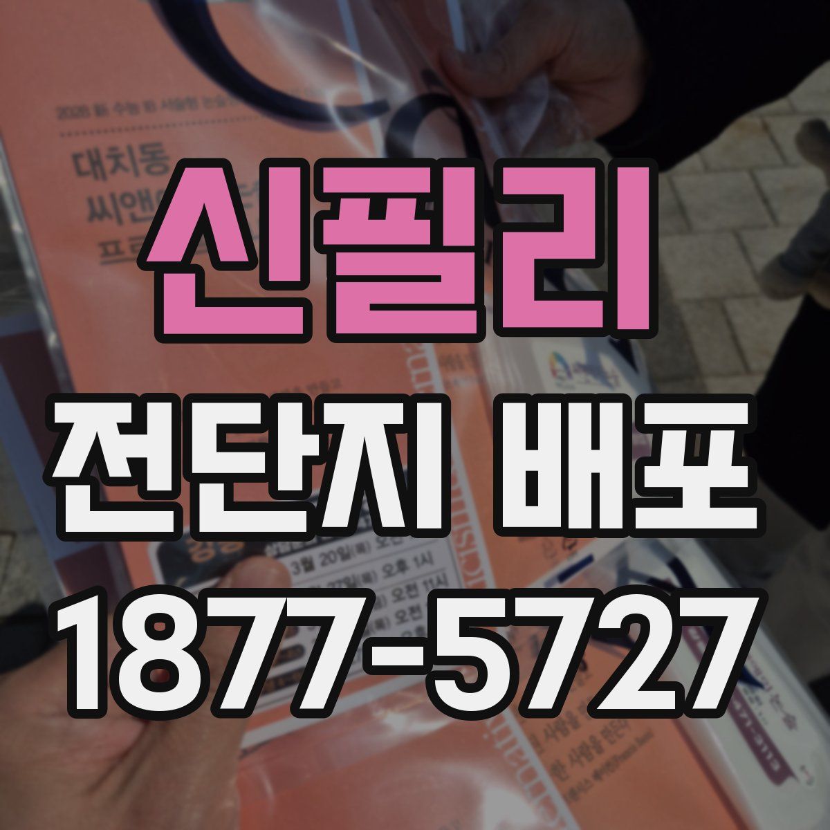 신필리 전단지 배포