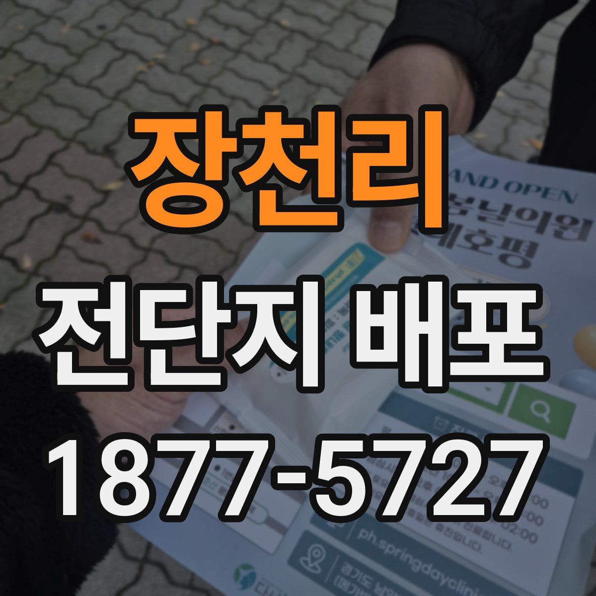 장천리 전단지 배포