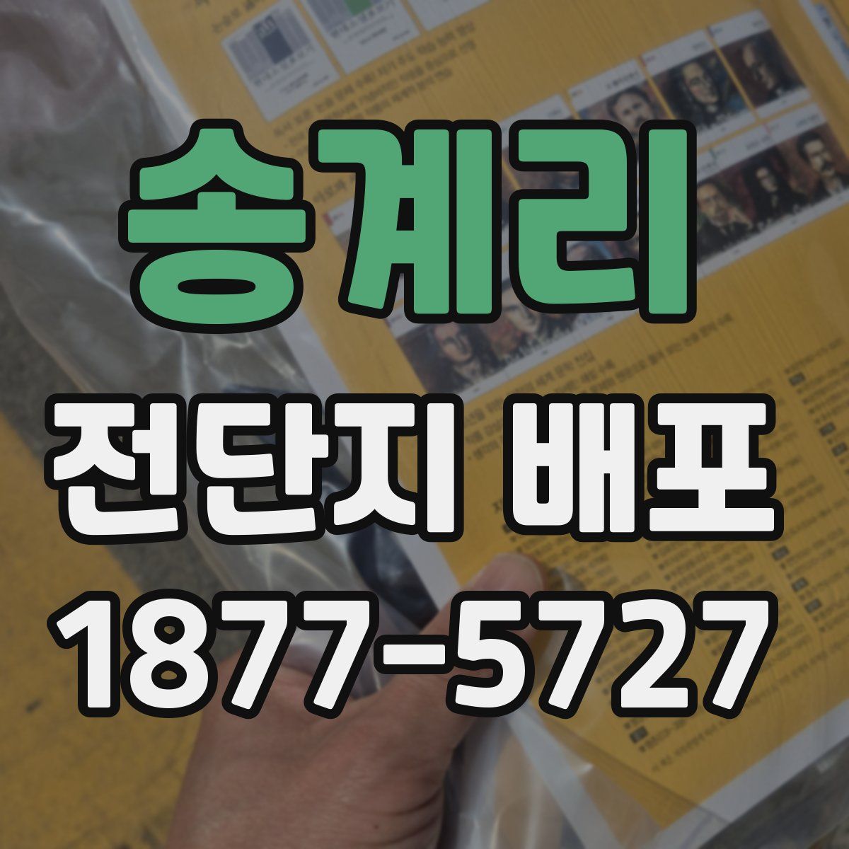 송계리 전단지 배포