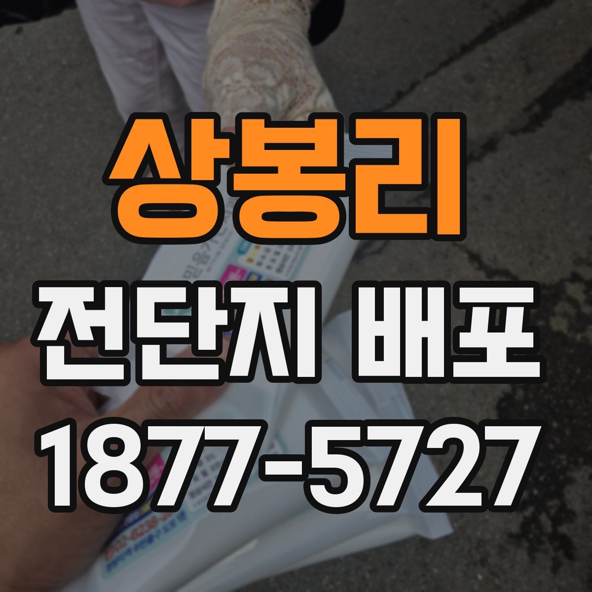 상봉리 전단지 배포