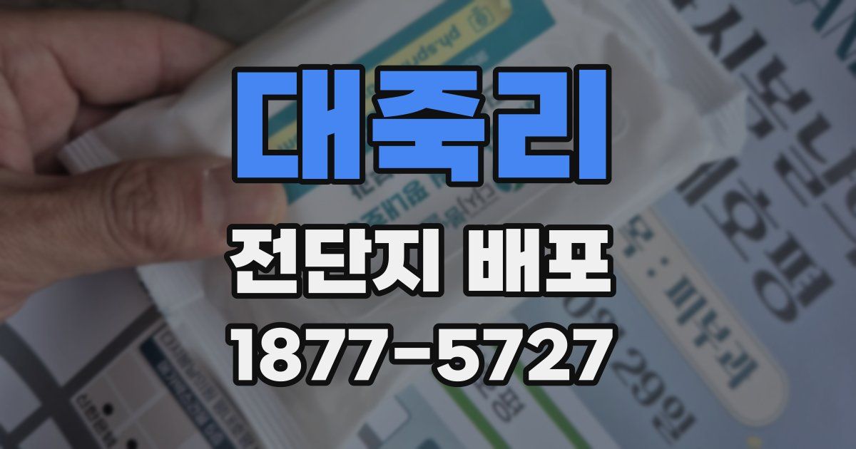 대죽리 전단지 배포