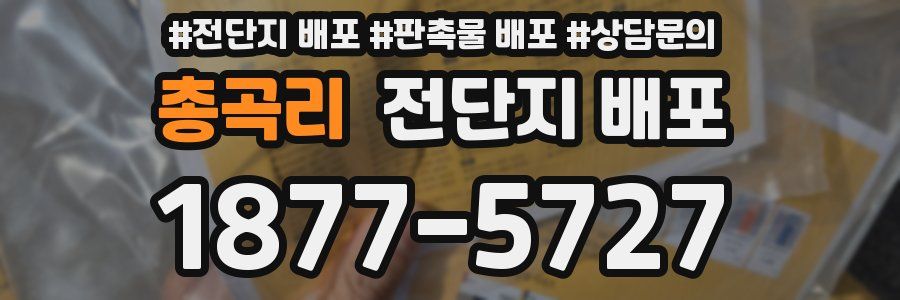 총곡리 전단지 배포