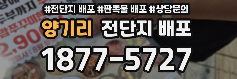 양기리 전단지 배포