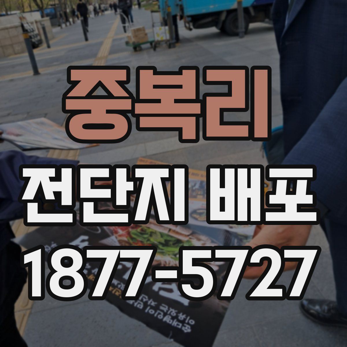 중복리 전단지 배포