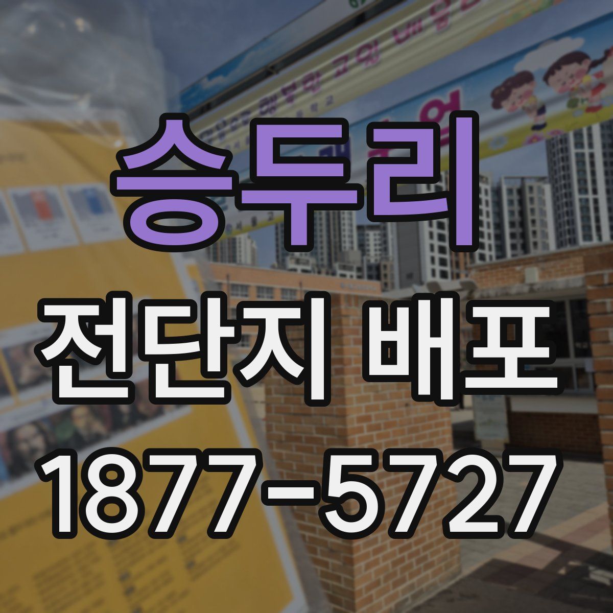 승두리 전단지 배포