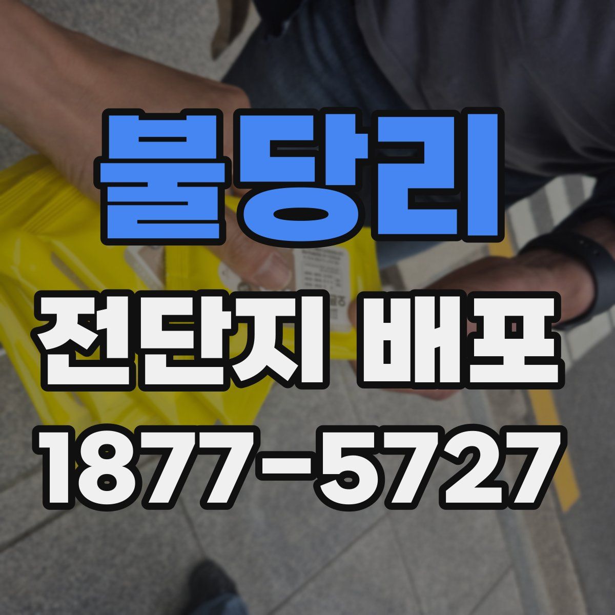 불당리 전단지 배포