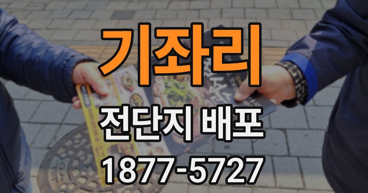 기좌리 전단지 배포