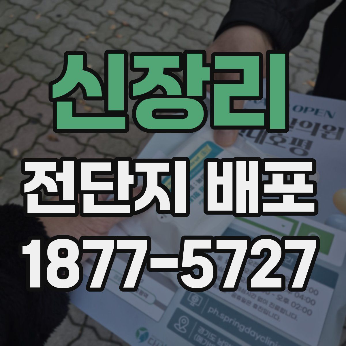 신장리 전단지 배포