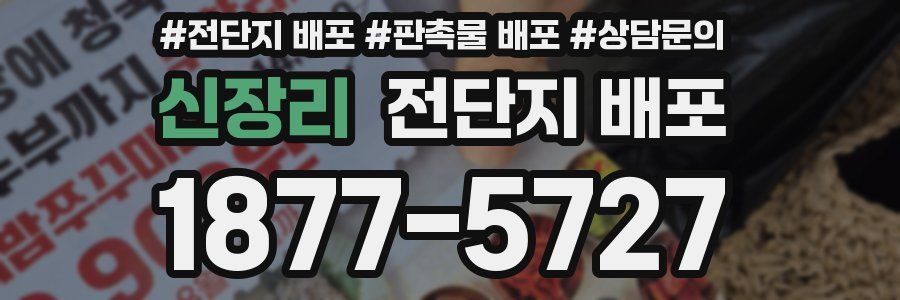신장리 전단지 배포