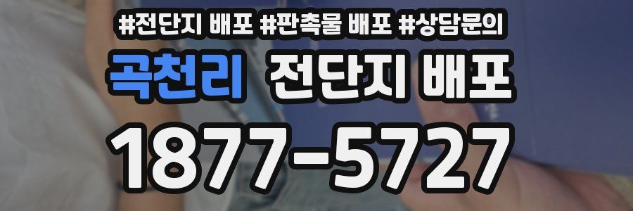 곡천리 전단지 배포
