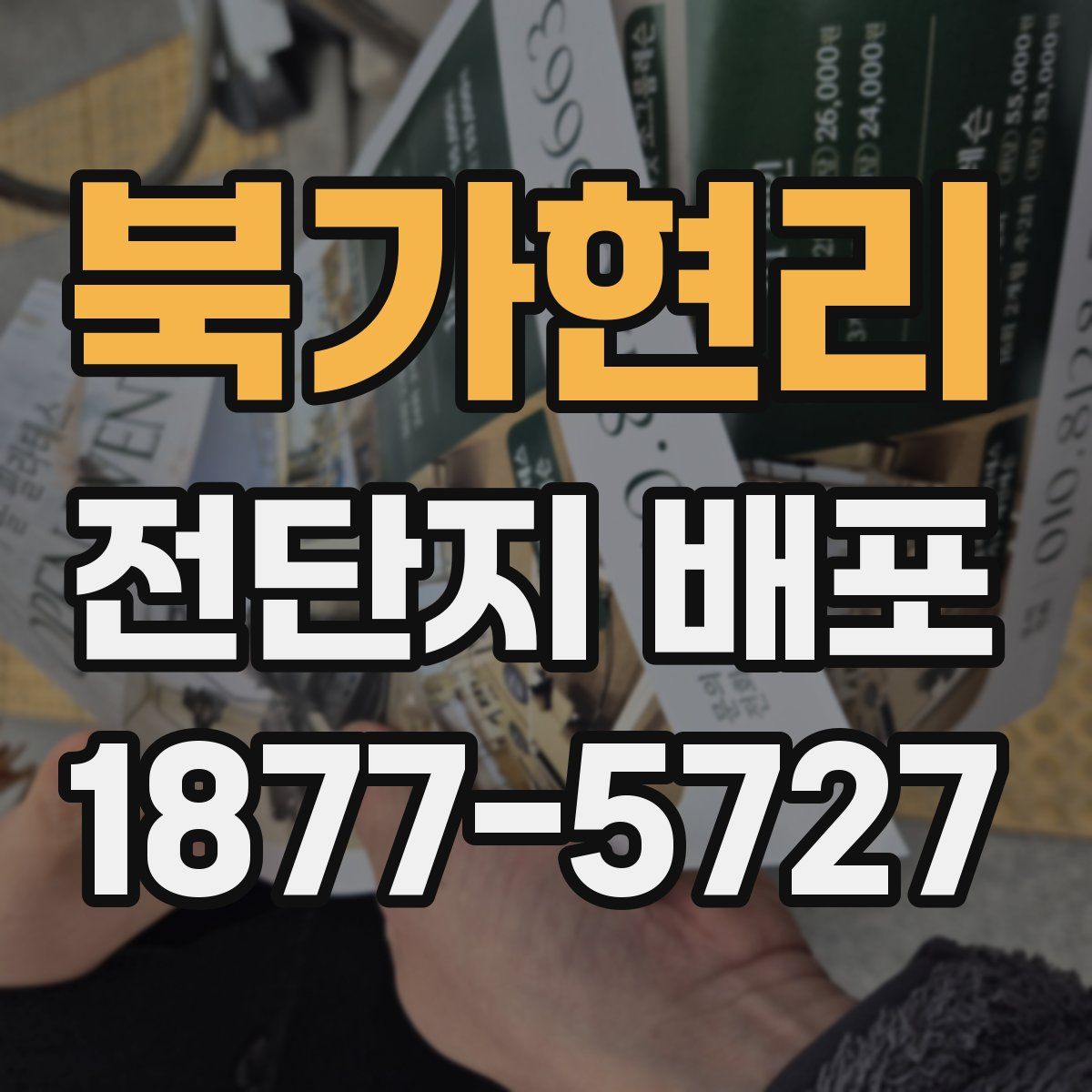 북가현리 전단지 배포