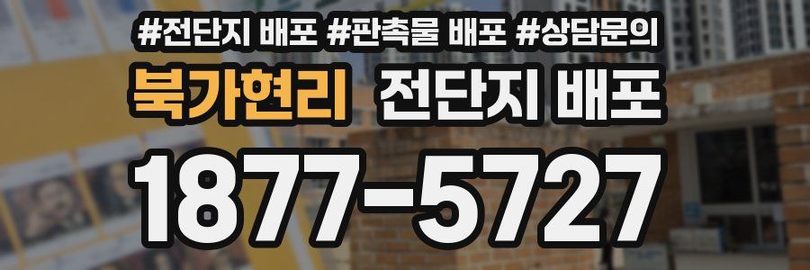 북가현리 전단지 배포