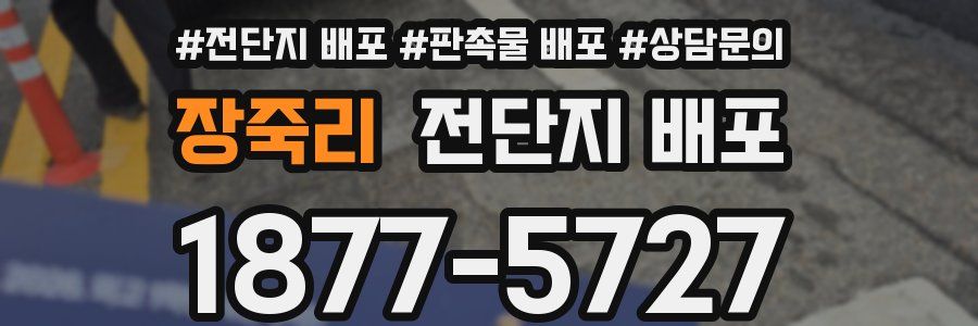 장죽리 전단지 배포