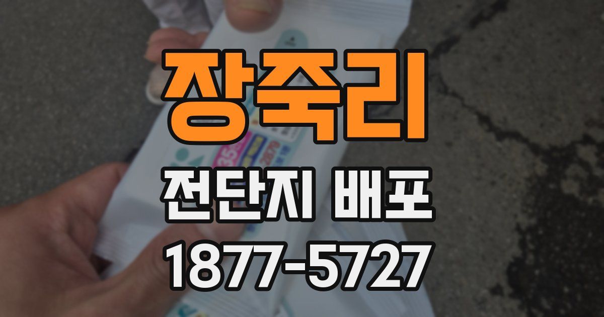 장죽리 전단지 배포