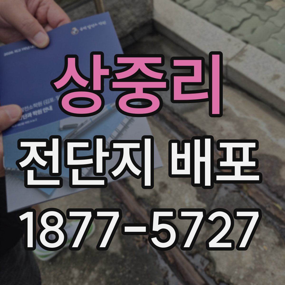 상중리 전단지 배포