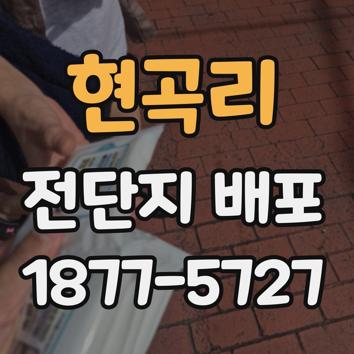현곡리 전단지 배포