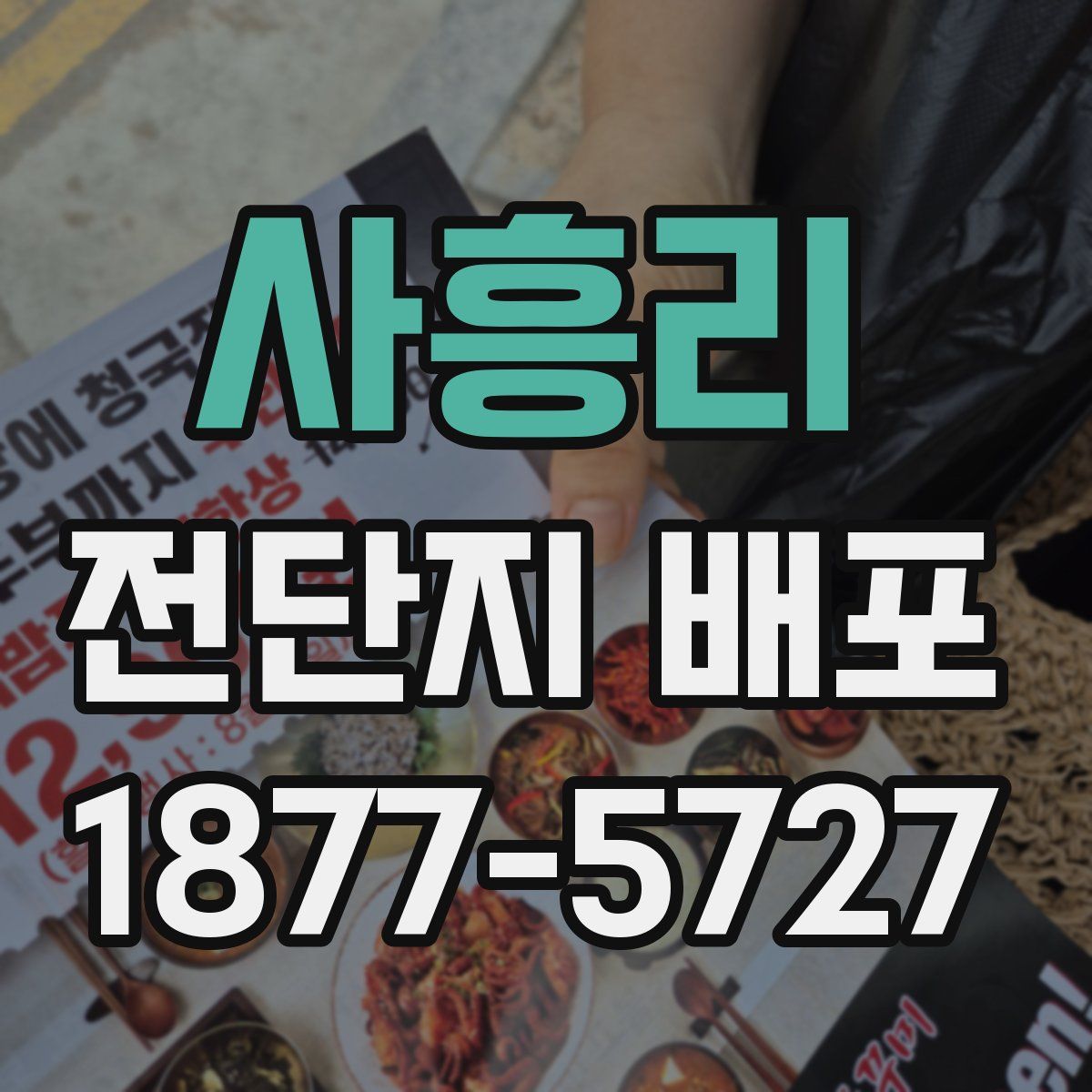 사흥리 전단지 배포