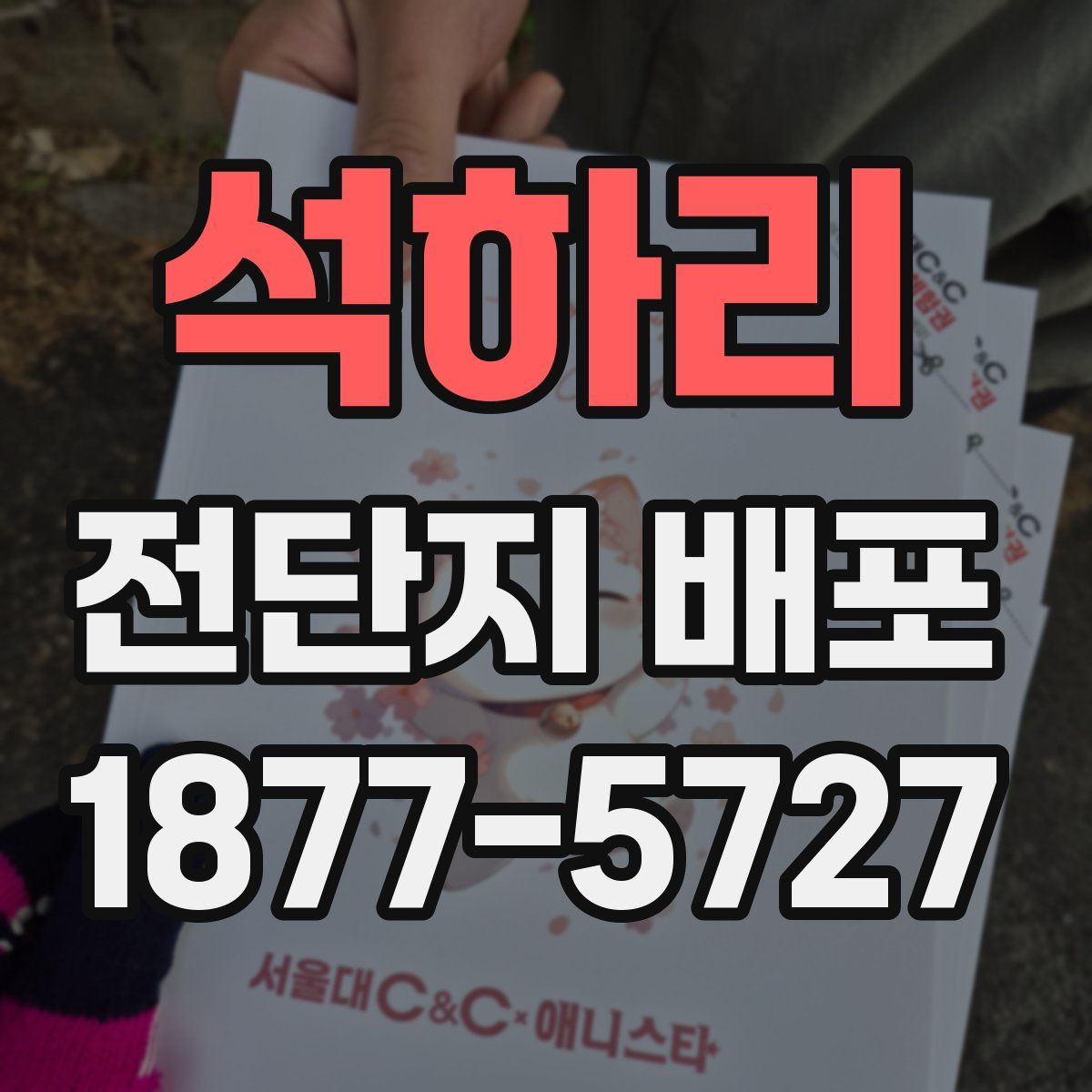 석하리 전단지 배포