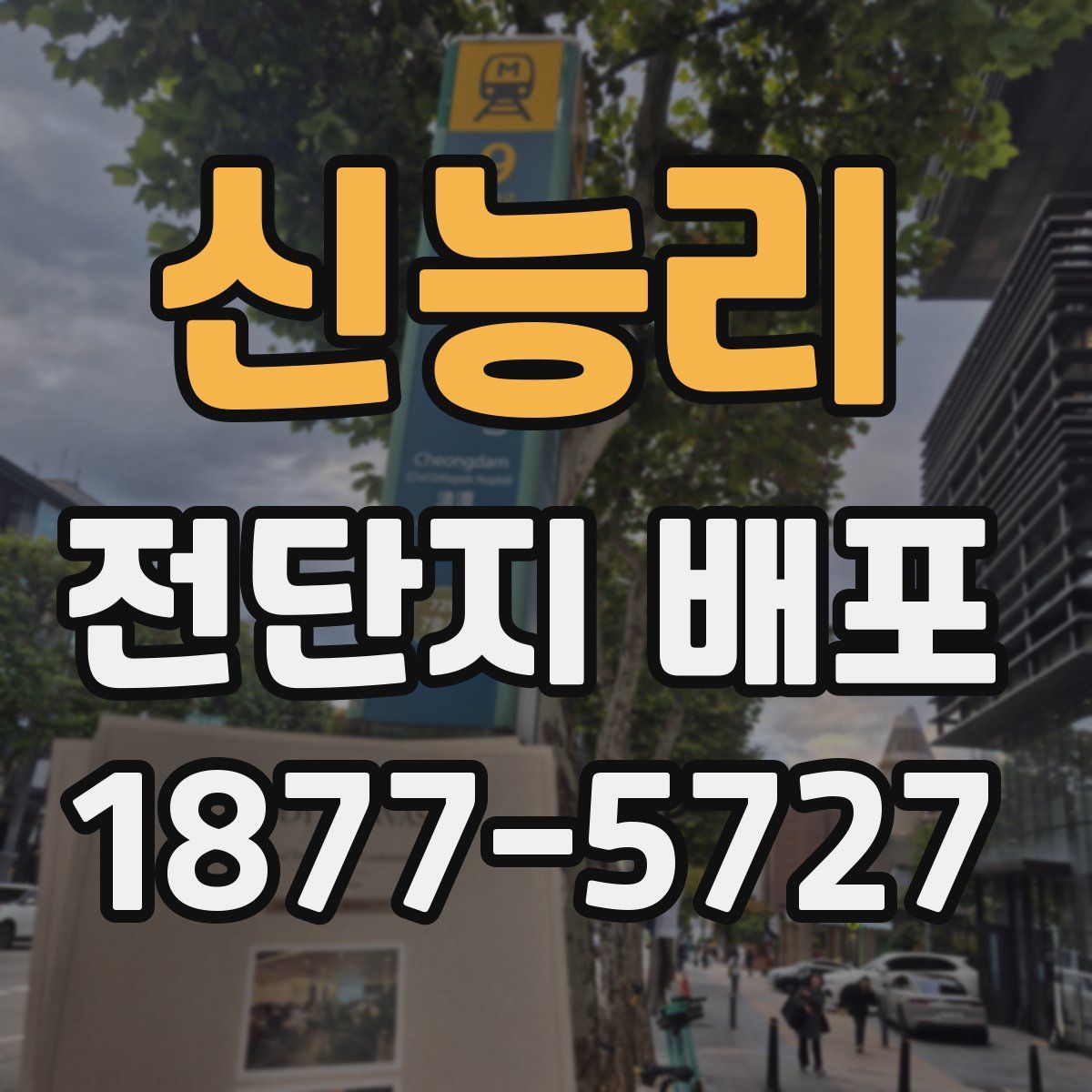신능리 전단지 배포