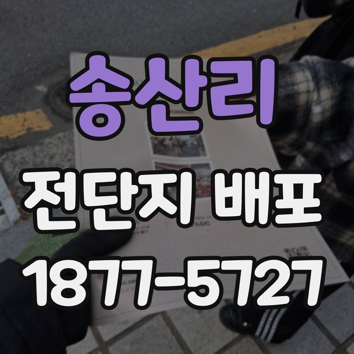 송산리 전단지 배포