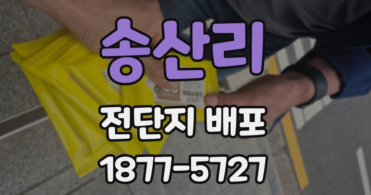 송산리 전단지 배포