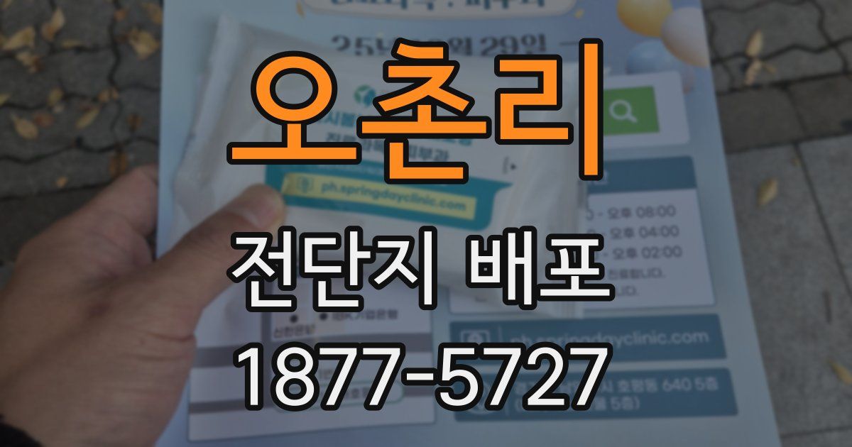 오촌리 전단지 배포