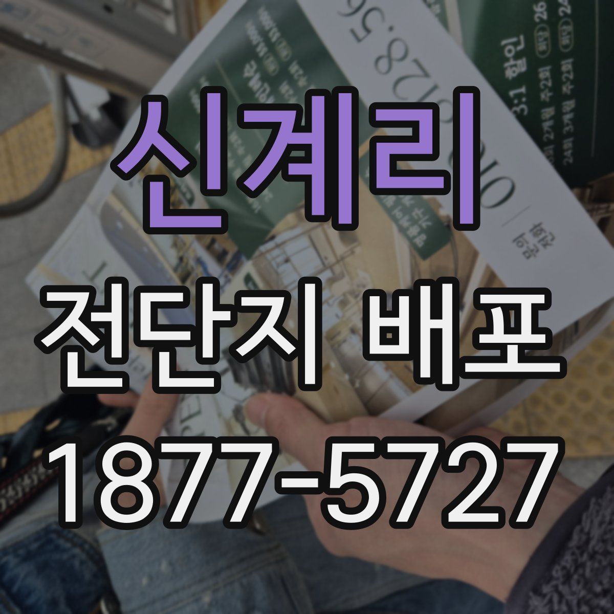 신계리 전단지 배포