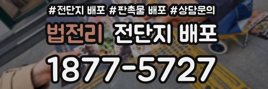 법전리 전단지 배포