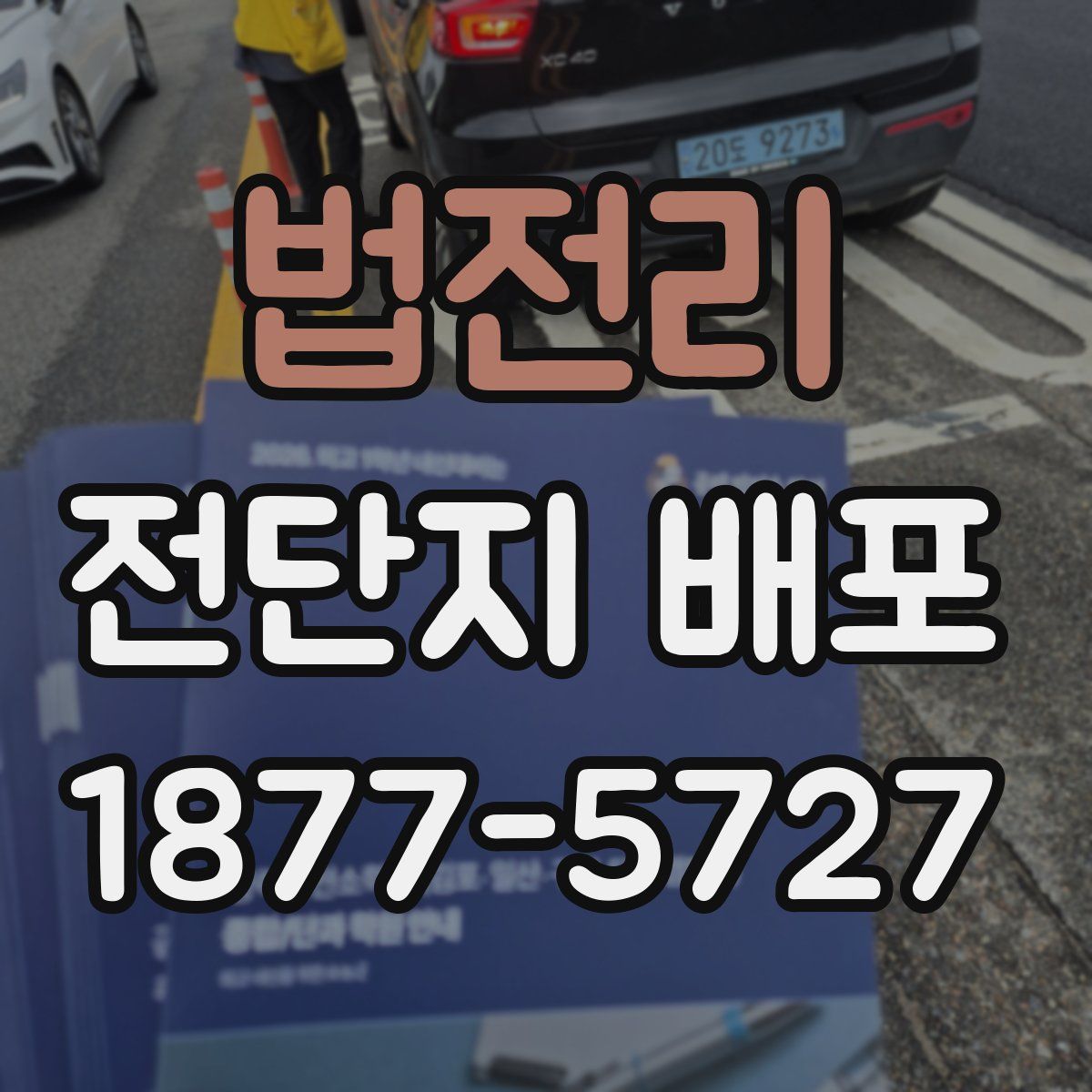 법전리 전단지 배포