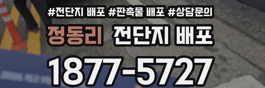 정동리 전단지 배포
