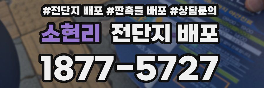 소현리 전단지 배포
