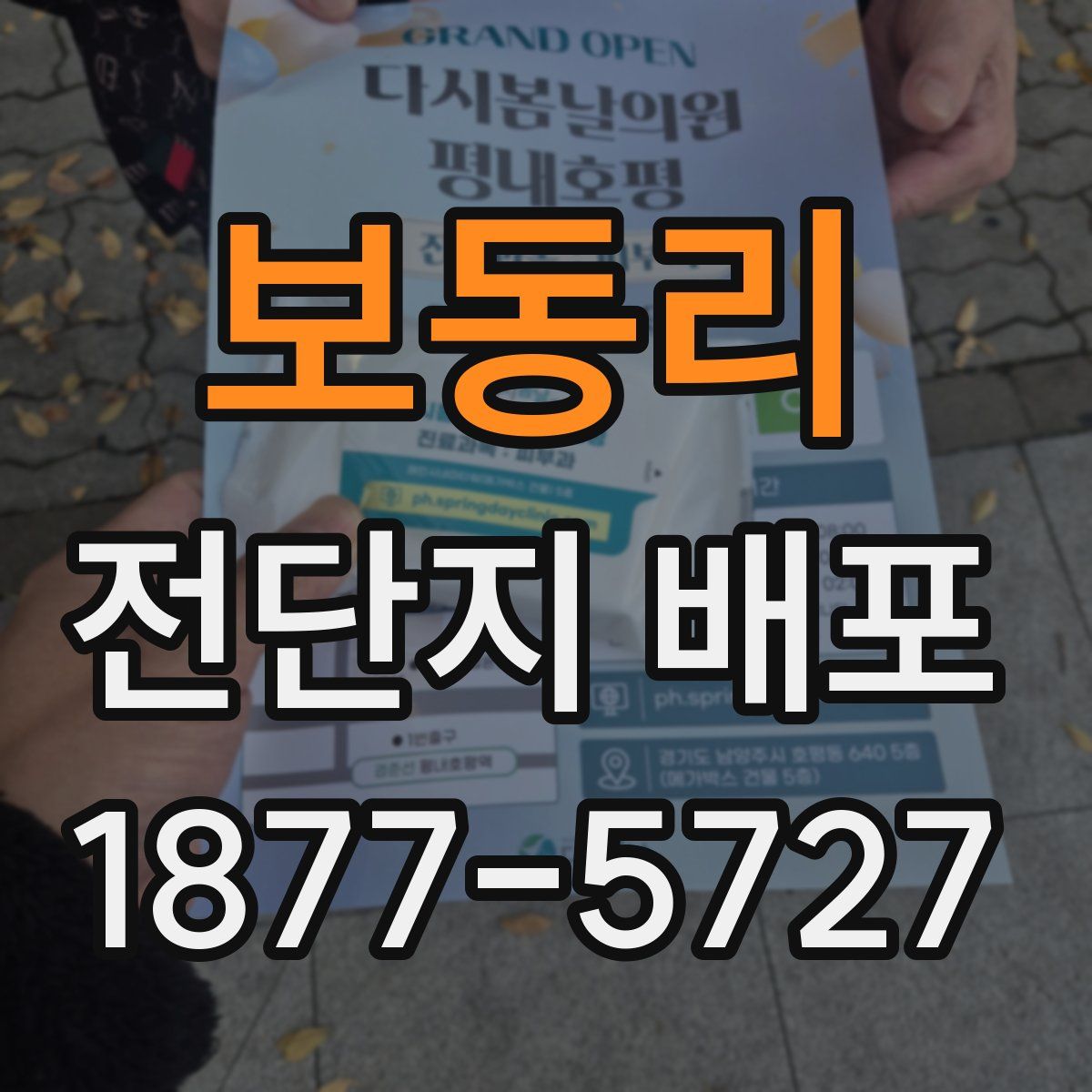 보동리 전단지 배포
