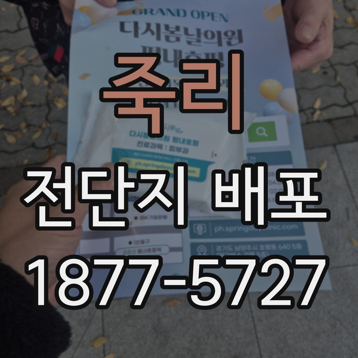 죽리 전단지 배포