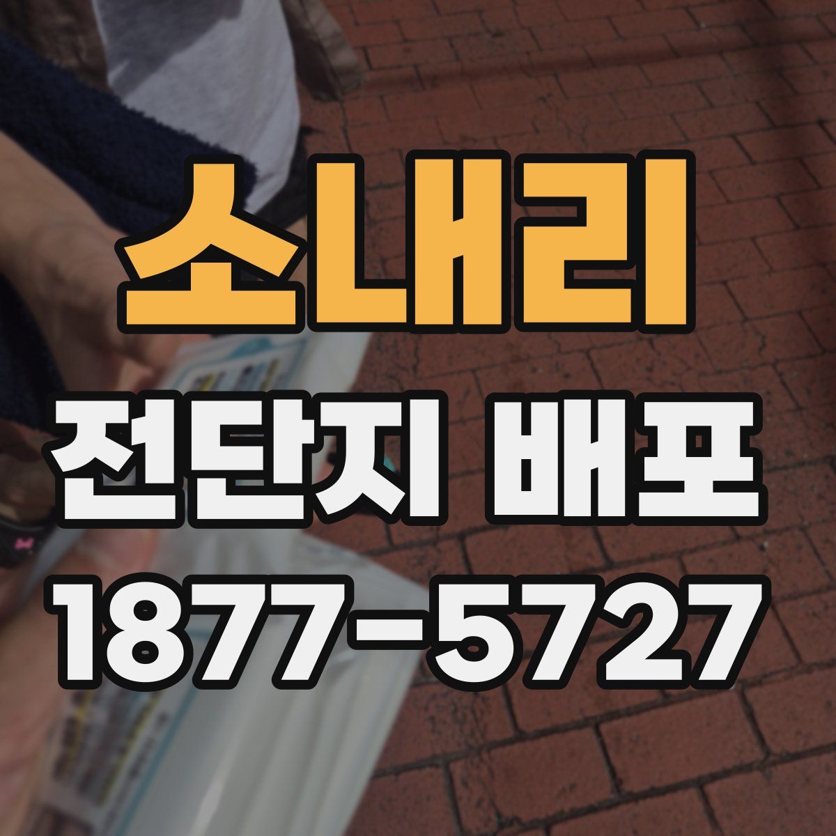 소내리 전단지 배포