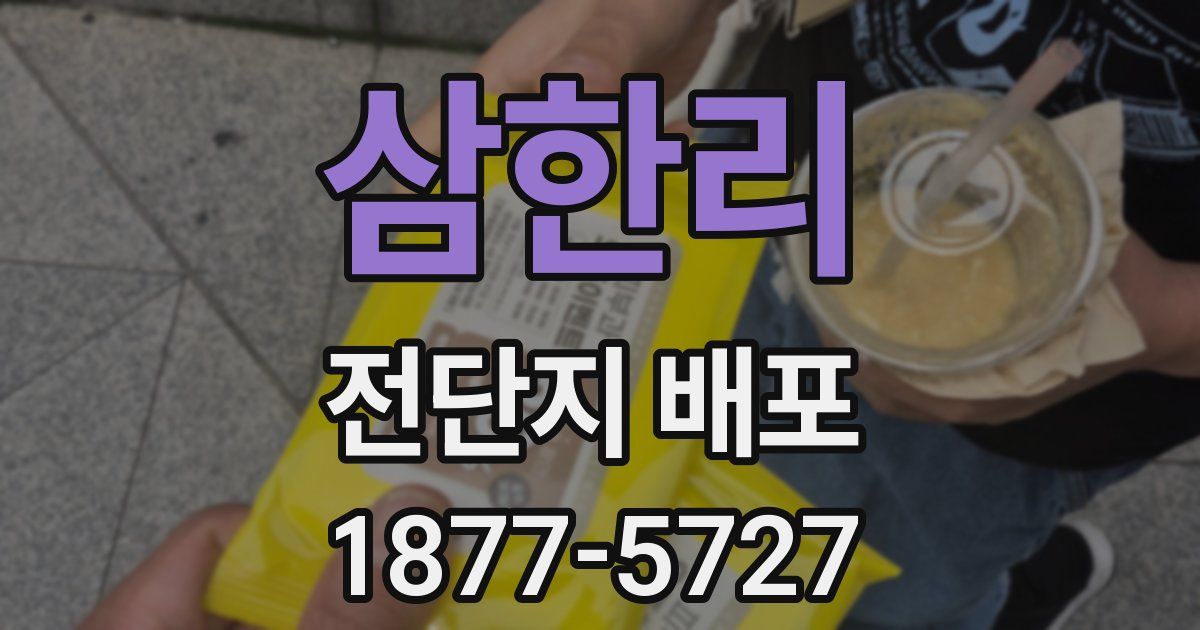 삼한리 전단지 배포