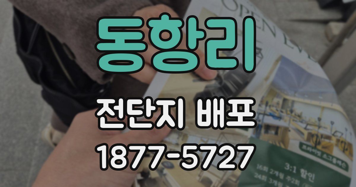동항리 전단지 배포