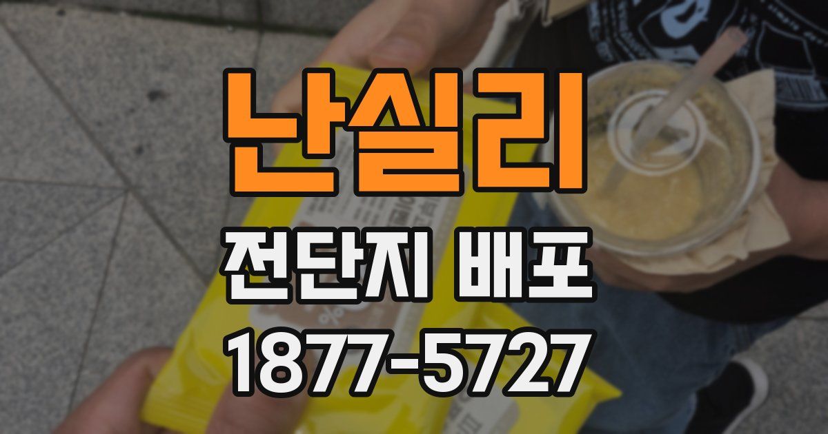 난실리 전단지 배포
