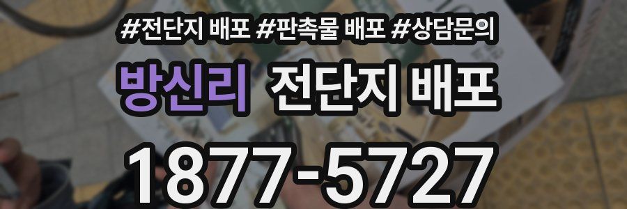 방신리 전단지 배포