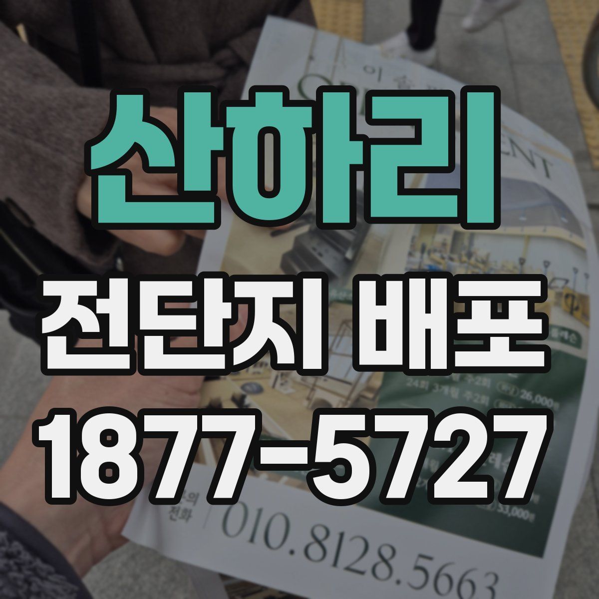산하리 전단지 배포