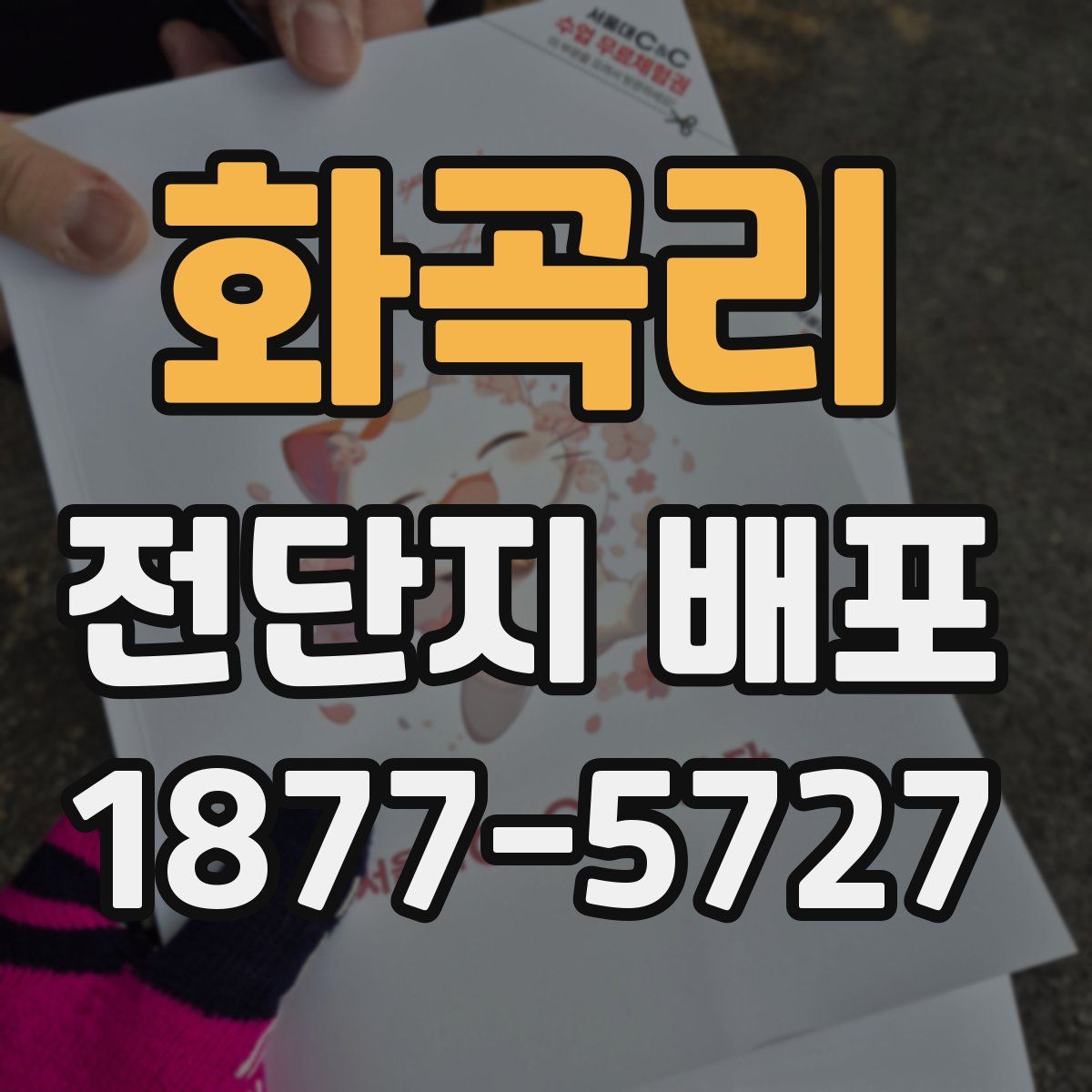 화곡리 전단지 배포