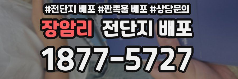 장암리 전단지 배포