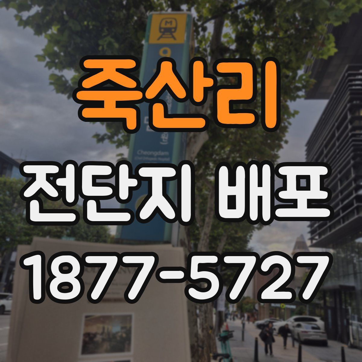 죽산리 전단지 배포