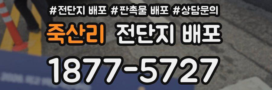 죽산리 전단지 배포