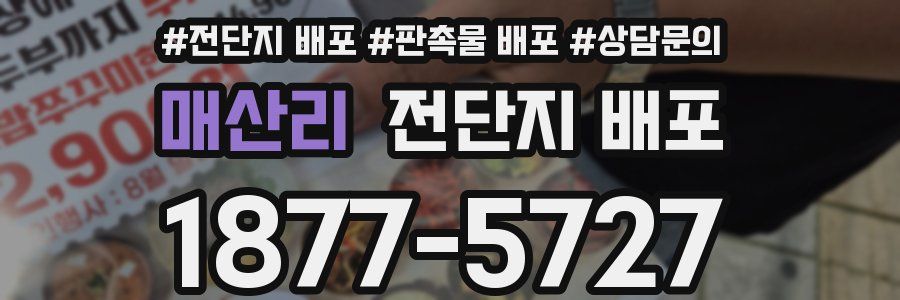 매산리 전단지 배포