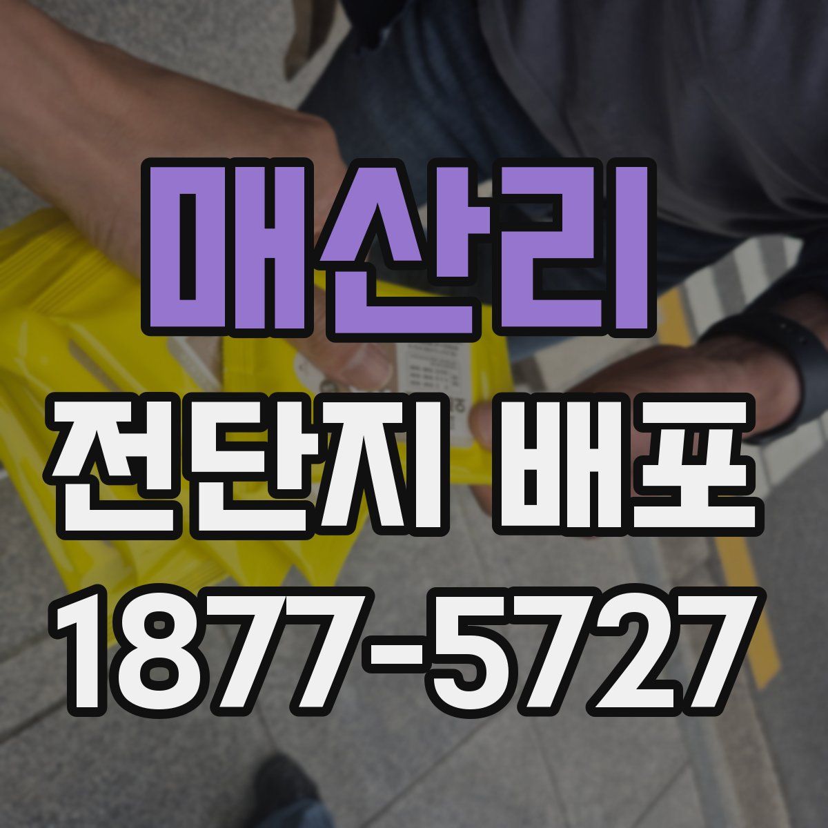매산리 전단지 배포