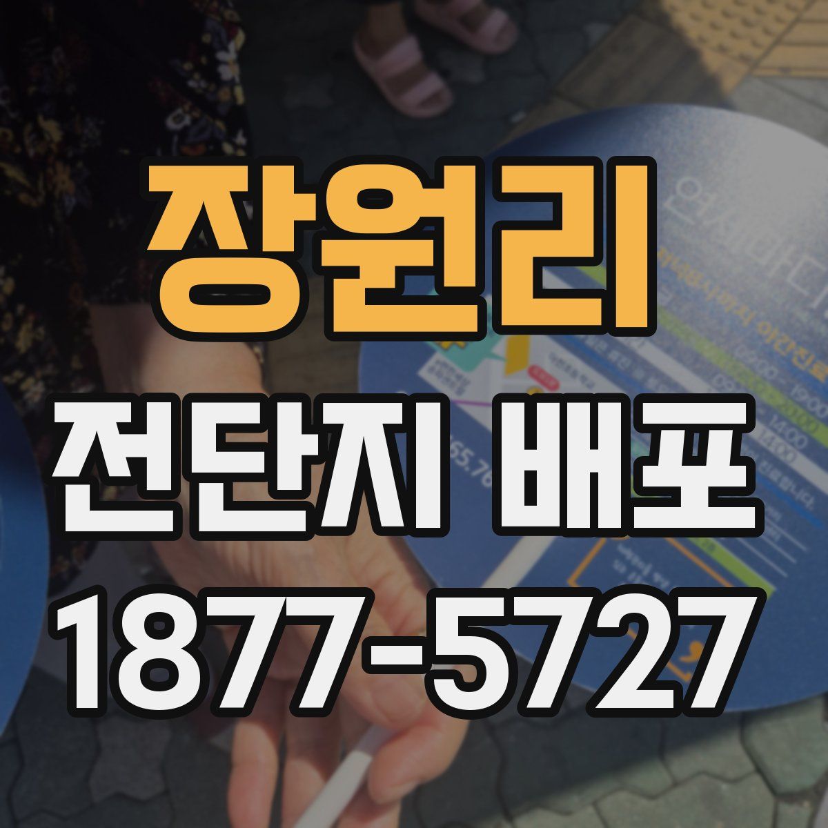 장원리 전단지 배포