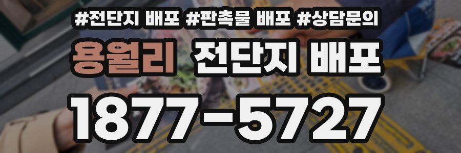 용월리 전단지 배포